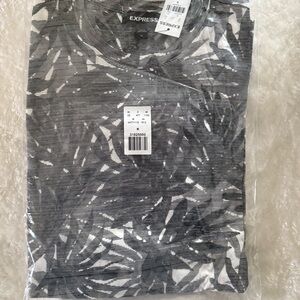 Express Men’s T-Shirt - Black & White Print - Size Medium